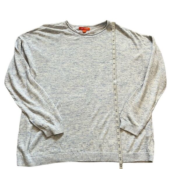 JOE FRESH Light Heather Blue Tight Knit Boat Neck Loose Fit Longer Sweater XL - Picture 6 of 9